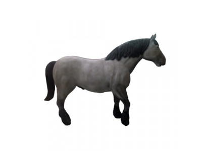 Abstract modern beautiful plastic sculpture, horse figure height 80 cm.