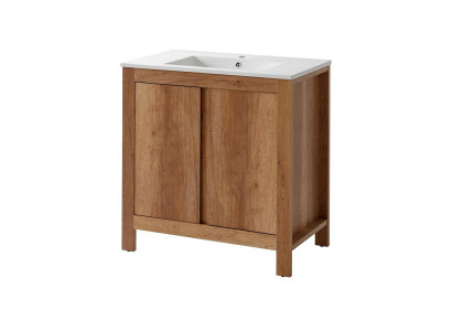 Bathroom furniture set 80cm washbasin with base cabinet decorative modern washbasin