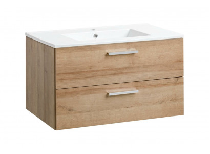 Bathroom furniture set 80cm washbasin with modern base cabinet decorative washbasin