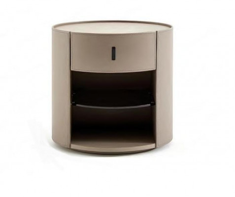 Beige Designer Bedside table Luxury Night Console Bedroom Furniture Style