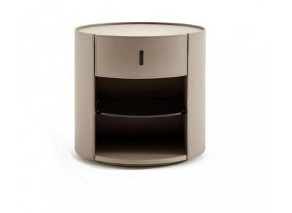 Beige Designer Bedside table Luxury Night Console Bedroom Furniture Style