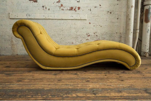 Chesterfield Chaise Longues Sofa Lounger Chaise Club Relax Loungers Leather