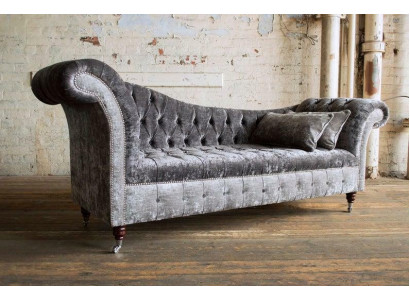 Gray Chesterfield Couch Sofa Upholstery 3 Seater Couches Seat Suite Sofas new