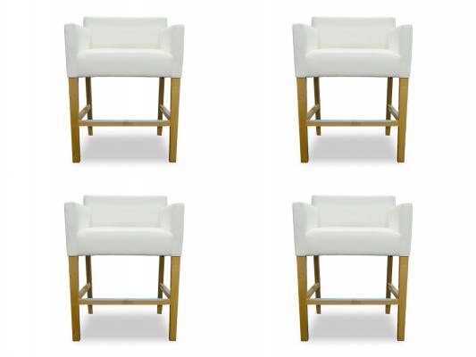 4x Bar Stool Bar Stool Counter Bar Chair Set Chairs Upholstery Seat Suite