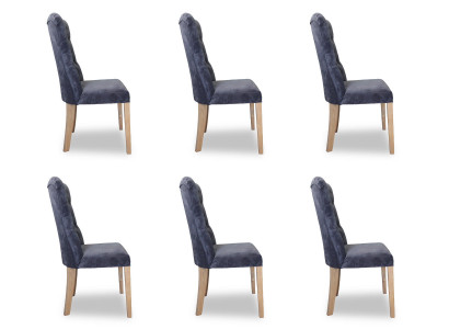 6x Chairs Chair Upholstery Design Chesterfield Suite Armchair Complete Set