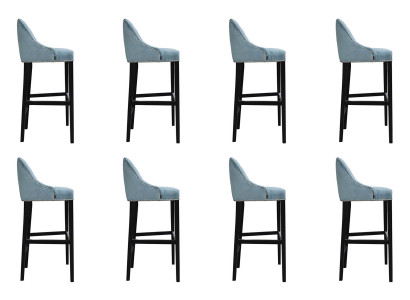 8x Design Stool Bar Recliner Upholstery Chairs Armchair Living Room Chair Bar Stool