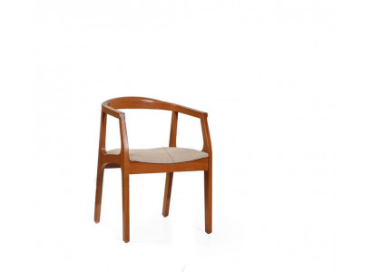 Dining chairs Brown wooden frame armchairs single seater luxury chairs