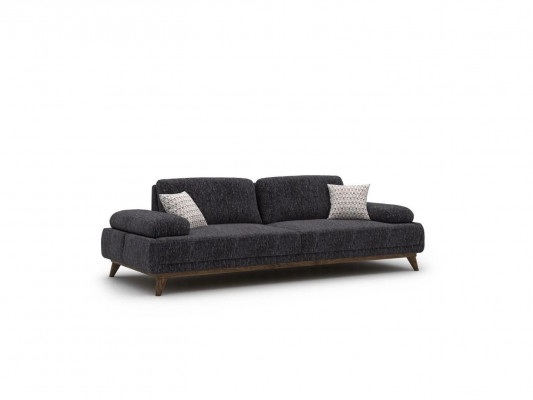 Sofa Two-seater Upholstered furniture Seater Couch Upholstery Fabric Living room Couches Gray