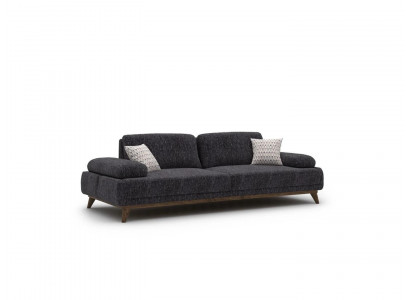 Sofa Two-seater Upholstered furniture Seater Couch Upholstery Fabric Living room Couches Gray