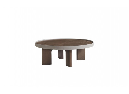 Brown living room round coffee table designer wooden table round tables new