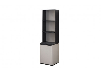 White-black Bookcase Designer Bookshelf Children Standing Shelf