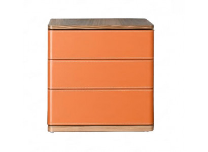 Bedroom Bedside table Design new Material Wood Luxury orange