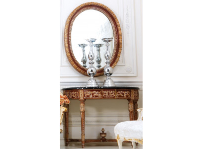 Wood Italian Furniture 2-piece Set Furniture Style Baroque Console table with mirror new