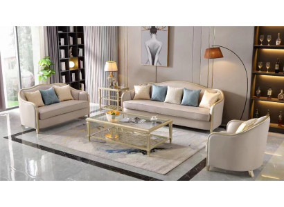 Set Design Sofas Sofa set 3+2+1 Seater Couches Fabric Modern Sofa