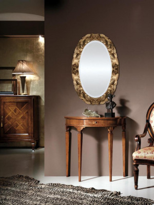 Consoles Table Chest of drawers with Mirror Luxury Furniture Set Console 2pcs. Made in Italy