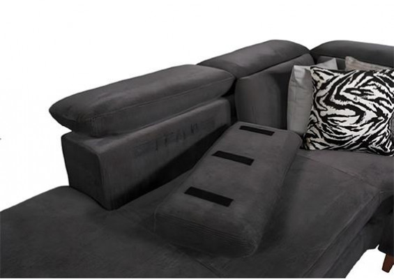 Black Upholstery Corner sofa L-shape Couch Living room Living landscape new