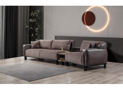 3-Seater Sofa Including Side table Comfort able Living room Couch