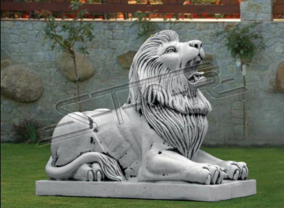 XXL lion figure garden terrace decoration decorative stone sculpture