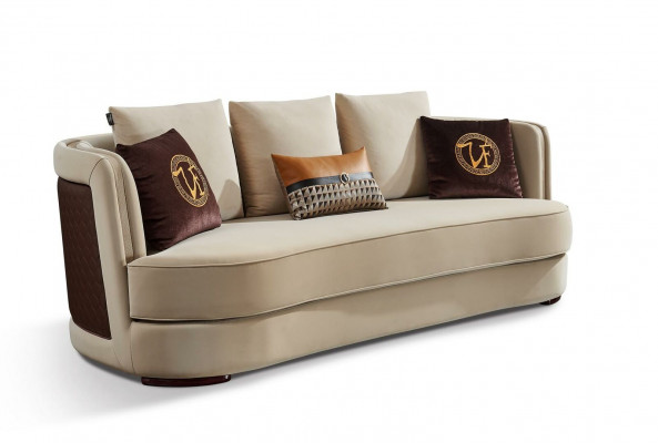 Living landscape sofa set 3+1+1 seater leather sofa couch suite