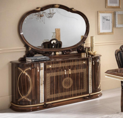 Classic Sideboard with Mirror Chest of drawers xxl Wardrobe Sideboard Italian Furniture