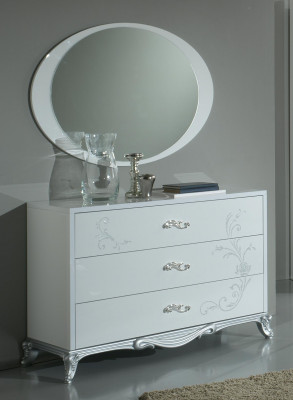 Consoles Table Chest of drawers with Mirror Luxury Class Furniture Set Style Modern 2-piece. new