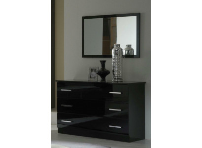 Table Classic Mirror Chest of drawers Dressing table Bedroom Stool Set high gloss