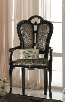 Wood Chair Dining room chair Designer Textile Royal Chairs Armchair Italy Furniture