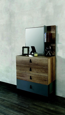 Chest of drawers with Mirror Wood Modern Luxury Design Youth Room Chests of drawers