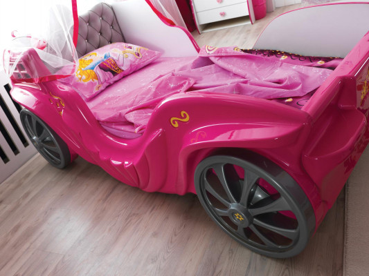 Bedroom Childrens bed Beds Children Room Girl Car Children's furniture Pink