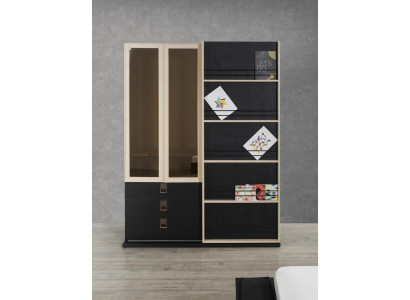 Office Wardrobe Shelf Glass Cabinet Cabinets Furniture Wood Furnishings Shelves