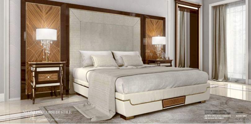 Luxury Bed Double bed Big Brown Bed frame e Bed frame Bedroom