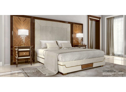 Luxury Bed Double bed Big Brown Bed frame e Bed frame Bedroom