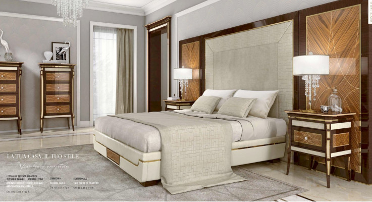 Luxury Bed Double bed Big Brown Bed frame e Bed frame Bedroom