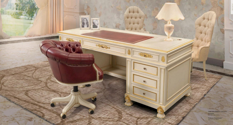 Luxury Desk Tables Wood Office Office Table Style White Furniture