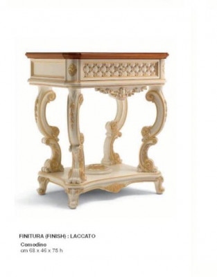 Bedside tables Bedside table Consoles Side Table Night Consoles Luxury Beige Baroque