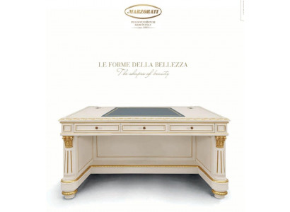 Elegant Desk Tables Wood Office Office Table Style Baroque White Furniture