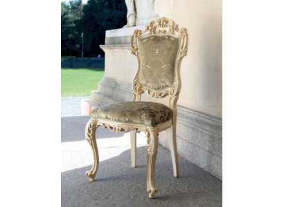 Classic r Chair Luxury Dining room Armchair Seater Chairs Fabric Beige