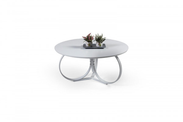 White Coffee table Round Living room Table Designer Furnishings Modern Furniture