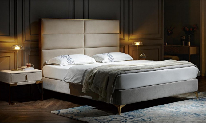 Bed 2x Bedside table 3 pieces. Bedroom Set Design Luxury Bedroom Hotel Furniture