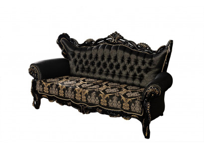 Chesterfield Baroque Three Seater Couch Couches Fabric Gold Sofa Furniture