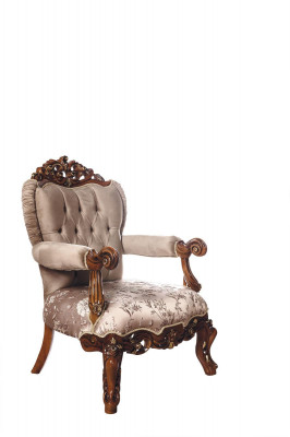 Armchair Throne Chair Couch Baroque Chairs Furniture Furnishings Velvet Gold