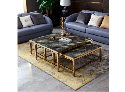 Coffee table Coffee table Side table Designer Living room table Tables 3 pcs new