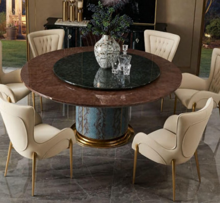 Croco Dining room Table Round Tables Dining table Wood Designer Dining room