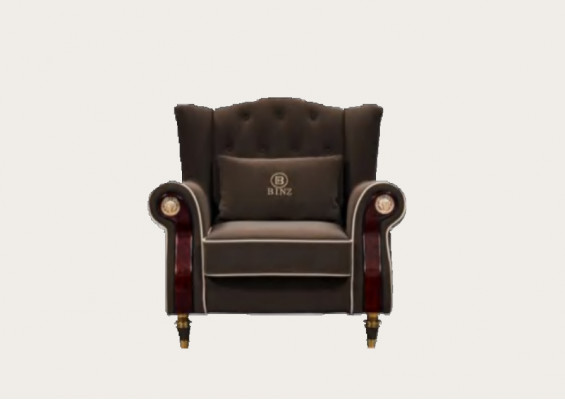 Elegant design Chesterfield upholstery armchair television seat club lounge textile luxury