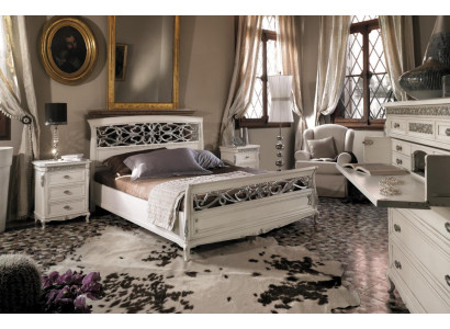 Bedroom Furniture Complete e Suite 3pcs. Set Beds Italian Furnishings