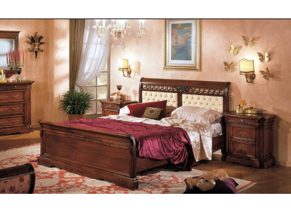 Bedroom Bed Bedside table Wardrobe Chest of drawers Hotel Double new Set 3pcs.