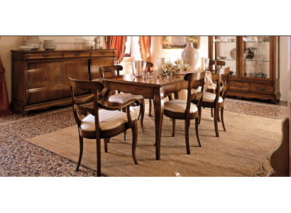 Classic Set 2x Chairs Armrests 4x Chairs Chair Suite Dining room Group new