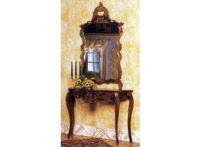 Mirror console country house style Console Dressing table with Mirror Console table Brown