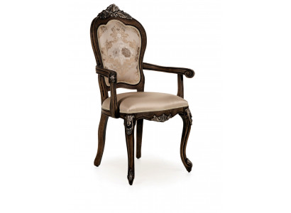 Armchair Wood Upholstery Classic Dining room Furniture Wood Chair Chairs Armchair Furniture