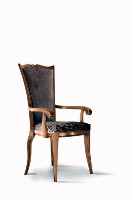 Dining room chair Art Deco armrest Dining room Chairs Design Textile luxury armchair